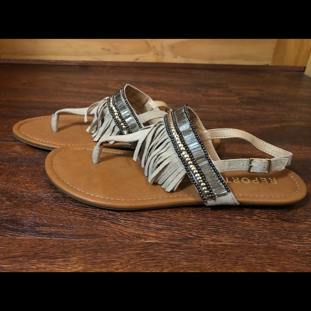 Fringe sandals
